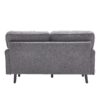 Mid Century Modern Loveseat Sofa, 2 Seater With USB & Removable Pillow Cover - Gray - Image 15