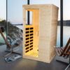 Single Person Spruce Far Infrared Sauna Hair - Natural - Image 2