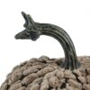 Chenille Weighted Pumpkin Ornament Decor For Holiday Harvest Festival Fall Festival & Thanksgiving (Set of 2) - Dark Brown - Image 9