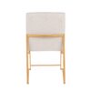 Fuji - Contemporary High Back Dining Chair (Set of 2) - Gold / Beige - Image 5