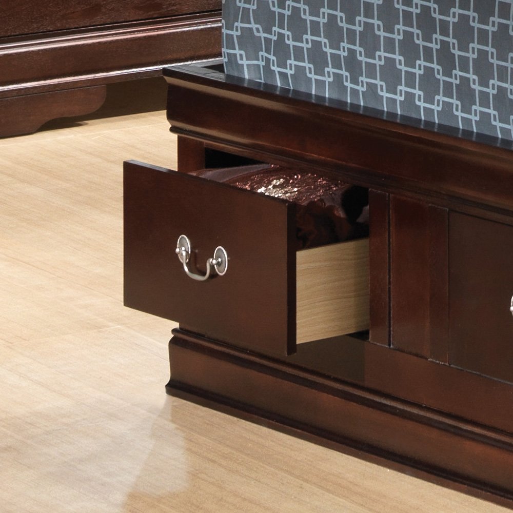 Louis Phillipe - Twin Storage Bed - Cappuccino - Image 4