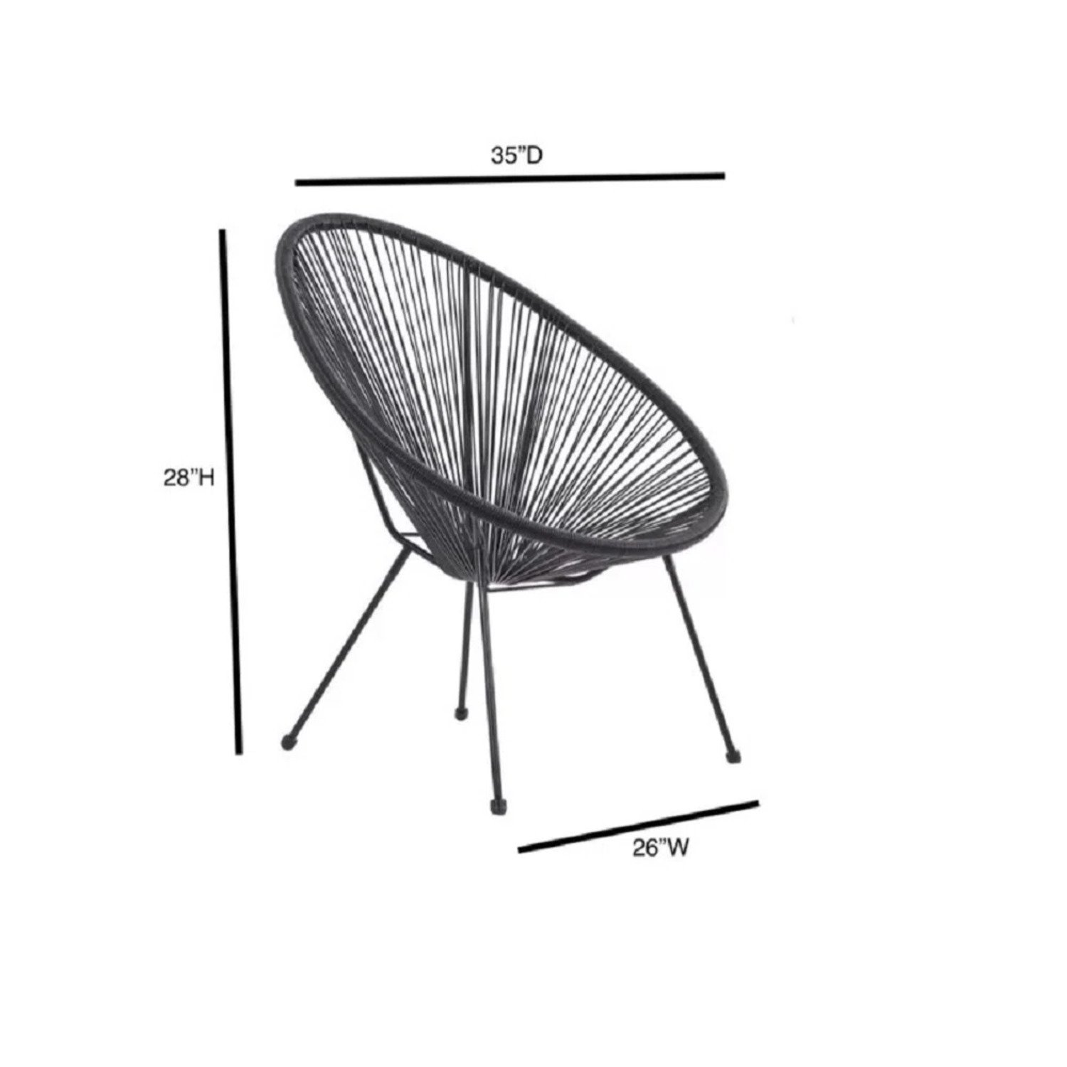 Acapulco - Chair - Blue Gray - Image 3