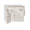 Cloud L Shape Modular Sectional Sofa With Ottoman, 3 Seater Convertible Couch - White - Image 15