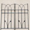 4 Pack Metal Garden Rustproof Trellis For Climbing Plants, Outdoor Flower Support - Black - Image 3