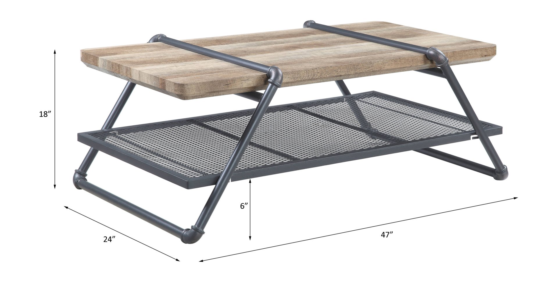 Brantley - Coffee Table - Oak / Sandy Gray - Image 2