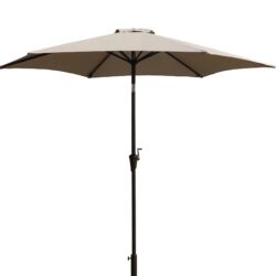 9' Pole Umbrella With Carry Bag - Gray