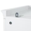 Freestanding Bathroom Vanity Tall With Damping Hinge Doors, Adjustable Shelves - White - Image 19