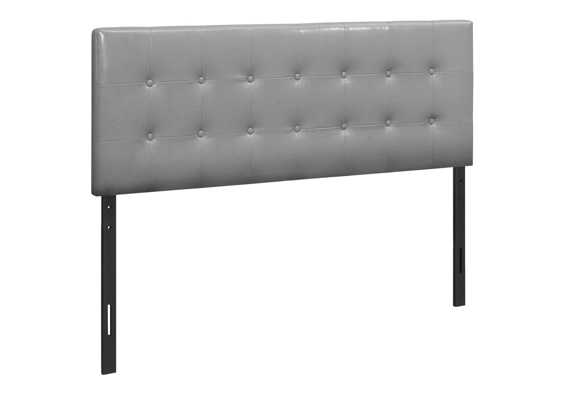 Queen Size, Bed Headboard Only, Upholstered, Durable Construction Transitional - Gray - Image 2