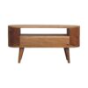 Mini Rounded Entertainment Unit - Oak - Image 10