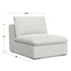 Jasmine - Center Sofa Module - Gray - Image 12
