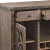 Raphaela - Server With Cup Holder & Wine Rack - Cherry - Image 2