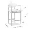 Artemis - Mixed Material Upholstered Counter Stool - Warm White - Image 8