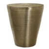 Drum Accent Side Table, Contemporary Elegant Design - Gold - Image 2