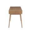 Pebble - Contemporary Double Desk - Natural / White - Image 2