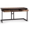 Erina - Desk - Rustic Natural Aged Brown - Image 2