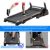 Folding Electric 3.5Hp Treadmill With Incline Medium Running Machine Motorised LCD Gym 330Lbs Folding Treadmill Electric Motorized Power 14.8Km / H Running Fitness Machine Gym - Black - Image 13