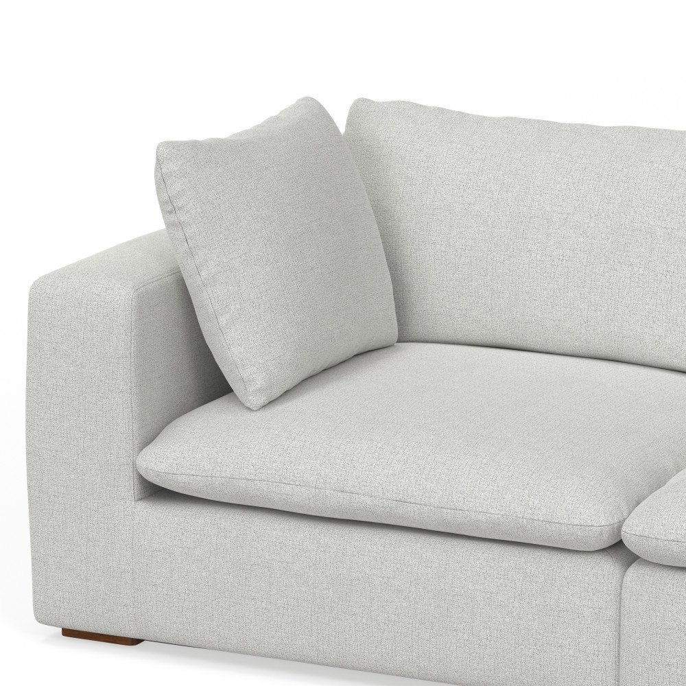 Jasmine - 3 Seater Sofa And Ottoman - Gray - Image 10