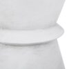 Outdoor Lightweight Concrete End Table With Hourglass Structure - Antique White - Image 8