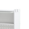 Contemporary Kitchen Pantry Cabinet With Glass Doors, Adjustable Shelves, Steel - Brushed Nickel - Image 18
