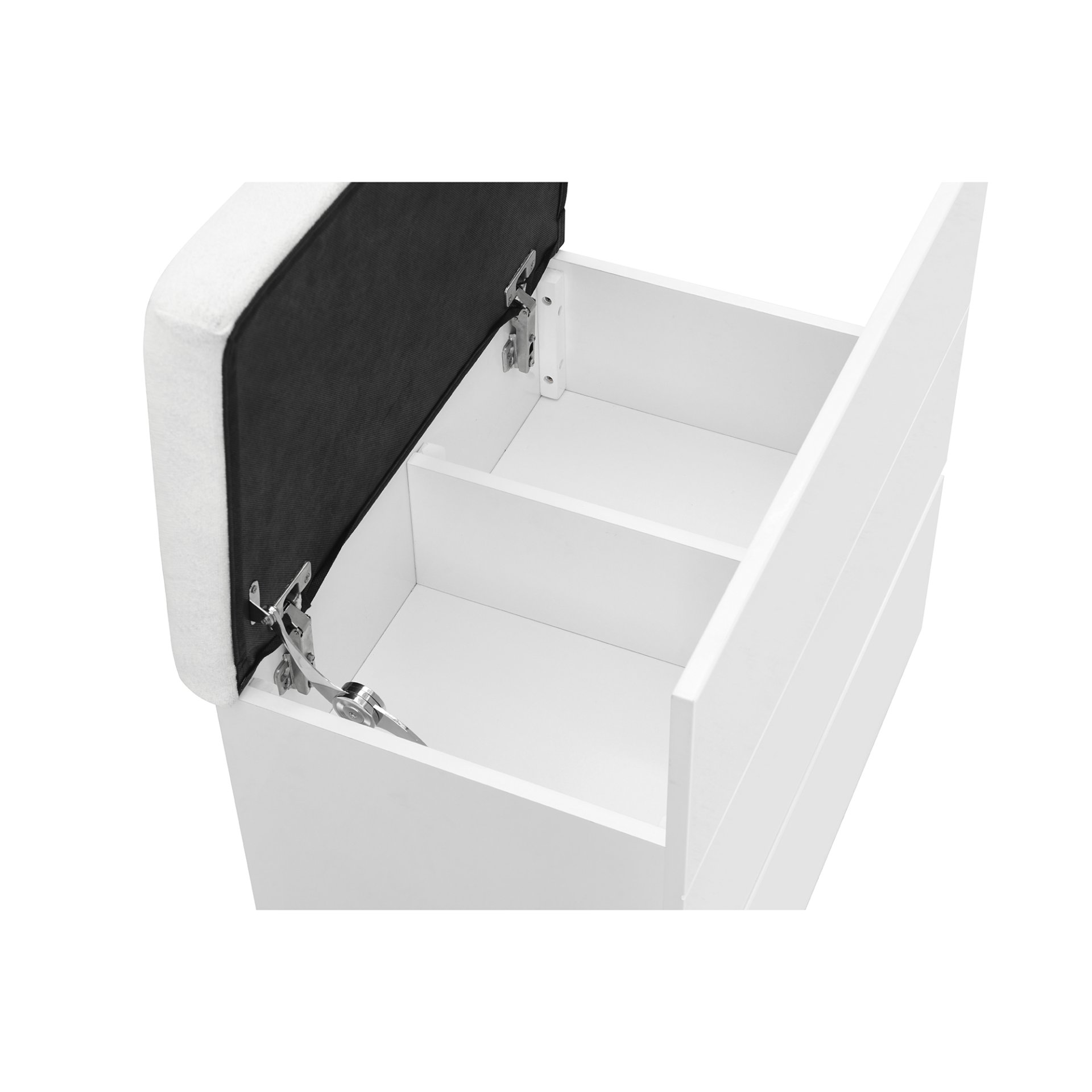 Elisa - Vanity Set With Stool And LED Lights - White - Image 7
