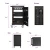 Mobile Charging Cart And Cabinet For Tablets Laptops 32-Device - Matt Black - Image 3