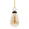 Luster Tear Drop Ornament, Glass Decorative Hanging Christmas Tree Ornaments For Holiday Party Decorations (Set of 12) - Gold - Image 4