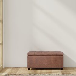 Sienna - Storage Ottoman Bench - Brown