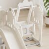 Versatile Toddler Slide With 11 - 1 Activity Center - Gray / Ivory - Image 9