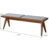 Keira - Bench - Brown / Light Gray - Image 11