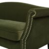 Elaine - Camel Back Small Space Sofa - Olive Green - Image 9