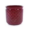 3 Pieces Ceramic Flowerpot, Planter For Patio & Garden Or Windowsills - Bean Paste Red - Image 7