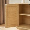 Modern Wavy TV Stand, Rounded Sideboard With Storage - Natural - Image 9