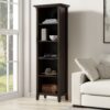 Amherst - 5 Shelf Bookcase - Brown - Image 12