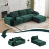 Compressed Sofa, Large Sectional Couches For Living Room, - Green - Image 4