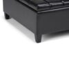 Harrison - Coffee Table Storage Ottoman - Midnight Black - Image 3