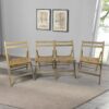 Folding Special Event Chairs, Foldable Style (Set of 4) - Wood - Image 2