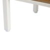 40.16" Rattan Coffee Table, Sliding Door For Storage, Metal Legs, Modern Table For Living Room - White - Image 10