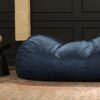 Marlin - 6.5 Foot Cylindrical Bean Bag With Removable Suede Cover - Midnight Blue - Image 6