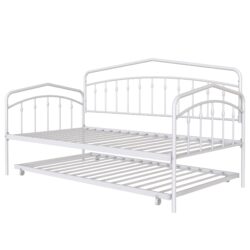 Fox - Twin Daybed With Twin Trundle - White