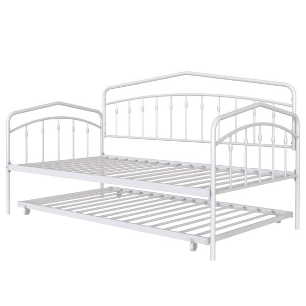 Fox - Twin Daybed With Twin Trundle - White