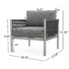 Hargrove - Club Chair - Silver / Gray - Image 3