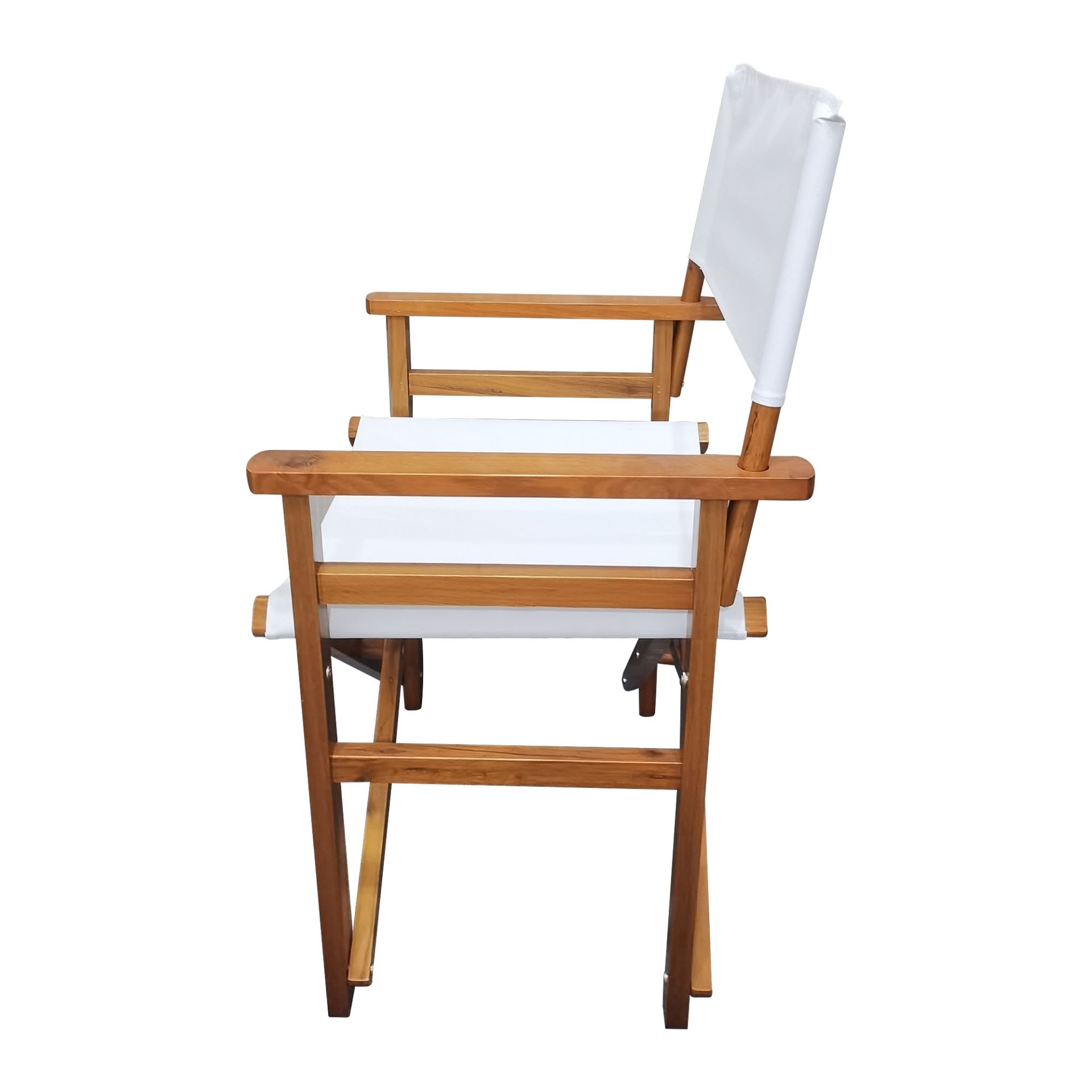 Folding Director Chair Canvas (Set of 2) - White - Image 8