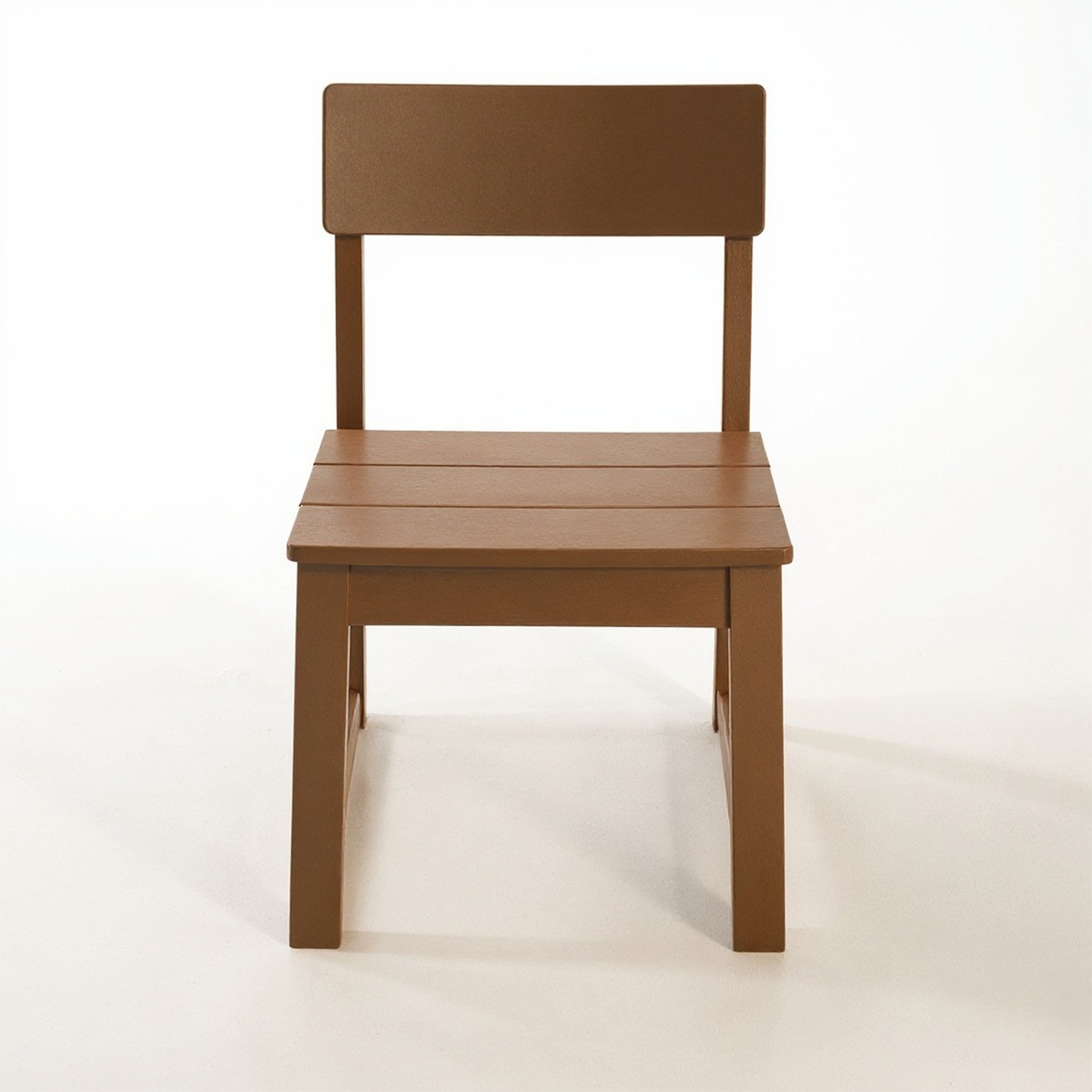 7 Piece Outdoor Dining Set For 6, Table With Umbrella Hole & 6 Armless Chairs For Backyard - Brown - Image 13