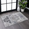 Payas - 2' X 3' Medallion Area Rug - Cream / Blue - Image 2