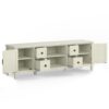 Connaught - Wide TV Stand - Antique White - Image 9