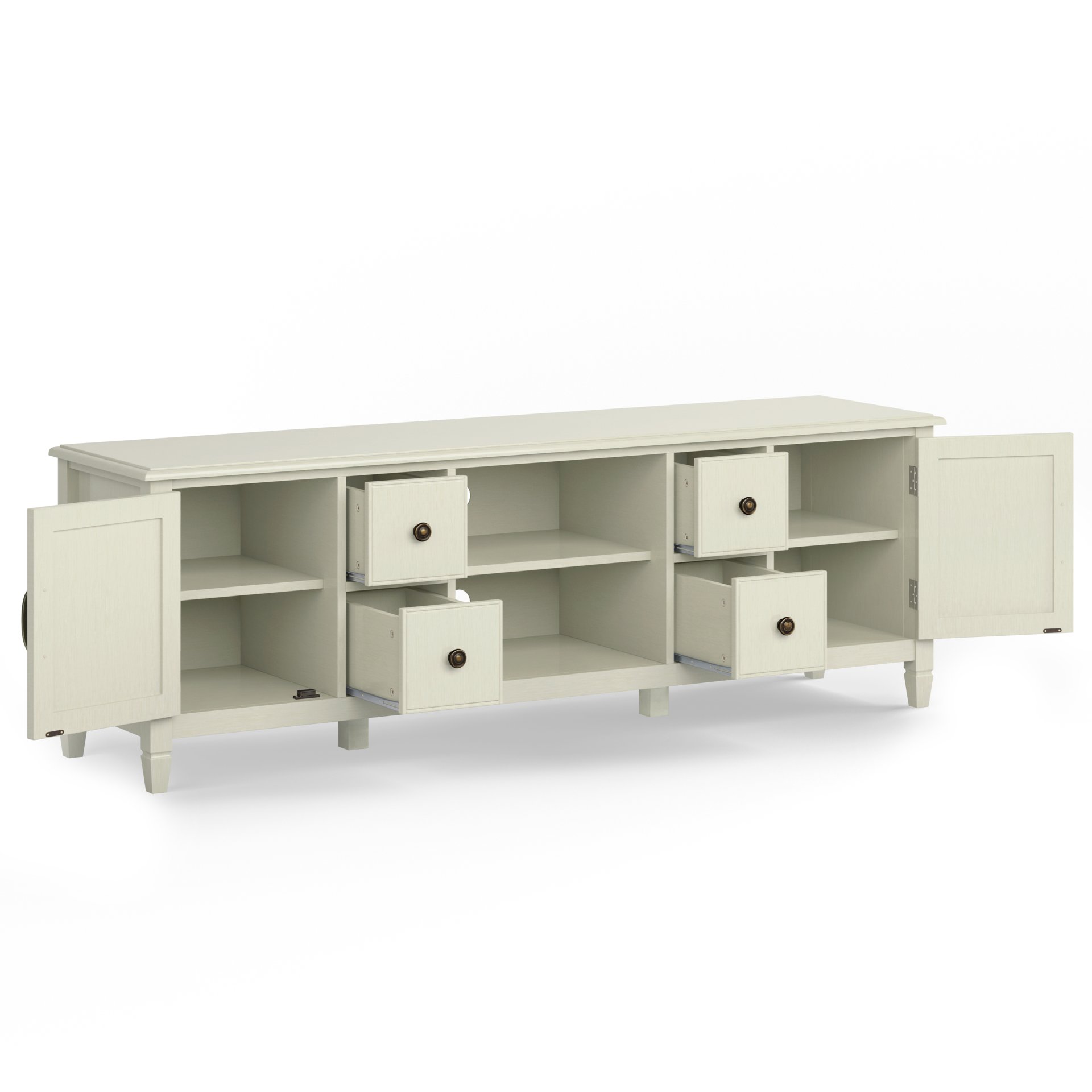 Connaught - Wide TV Stand - Antique White - Image 9