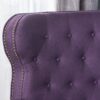 Accented Push Back Recliner Chair With Rolled Arms, Cocooning Comfort - Plum - Image 7