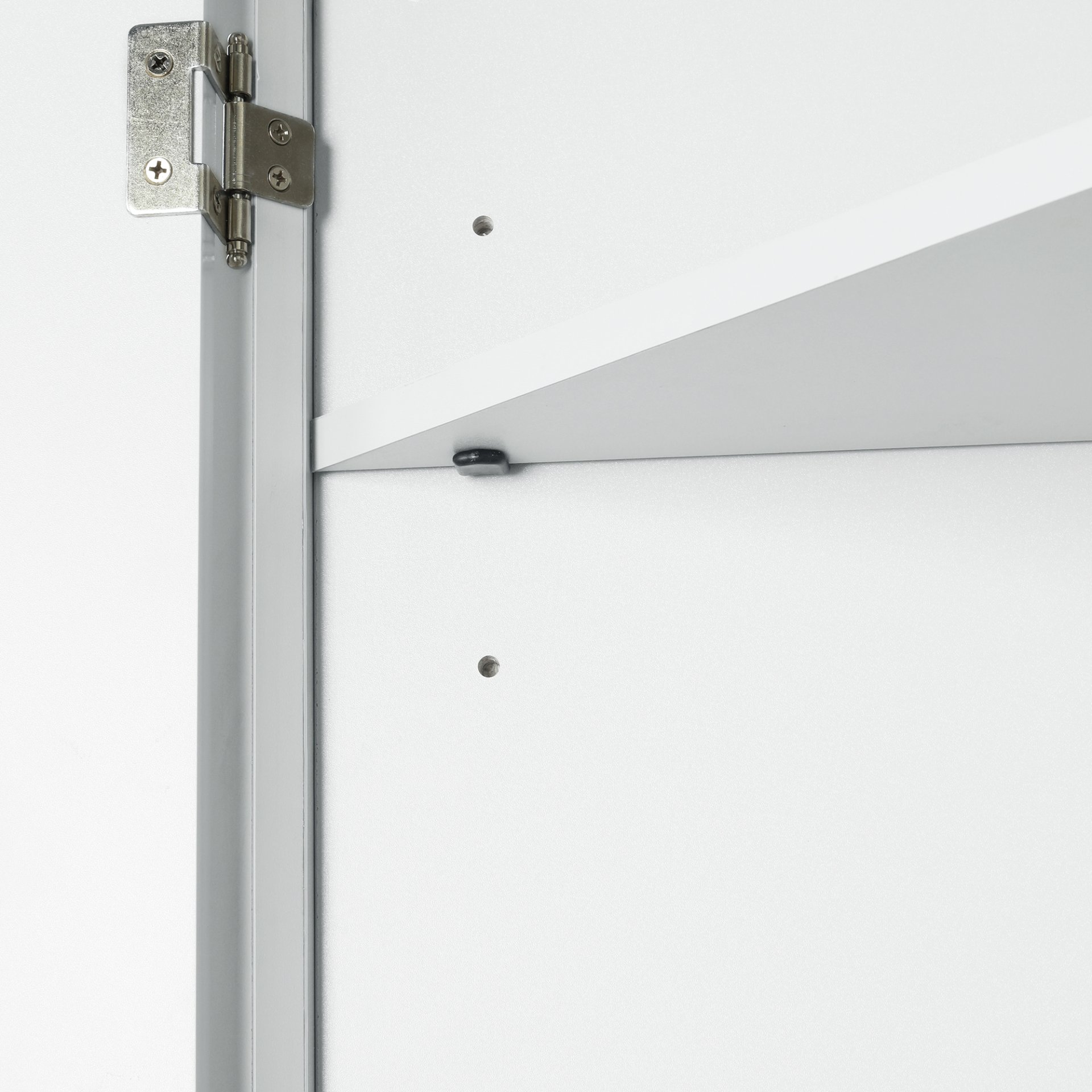 Triangle Bathroom Storage Cabinet With Adjustable Shelves, Freestanding Floor Cabinet For Home Kitchen - White - Image 21