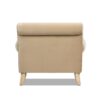 Alana Lawson - Accent Arm Chair Metal Casters - Fawn Brown - Image 9