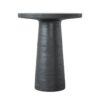 Round Side Table With Pedestal Base - Black - Image 2